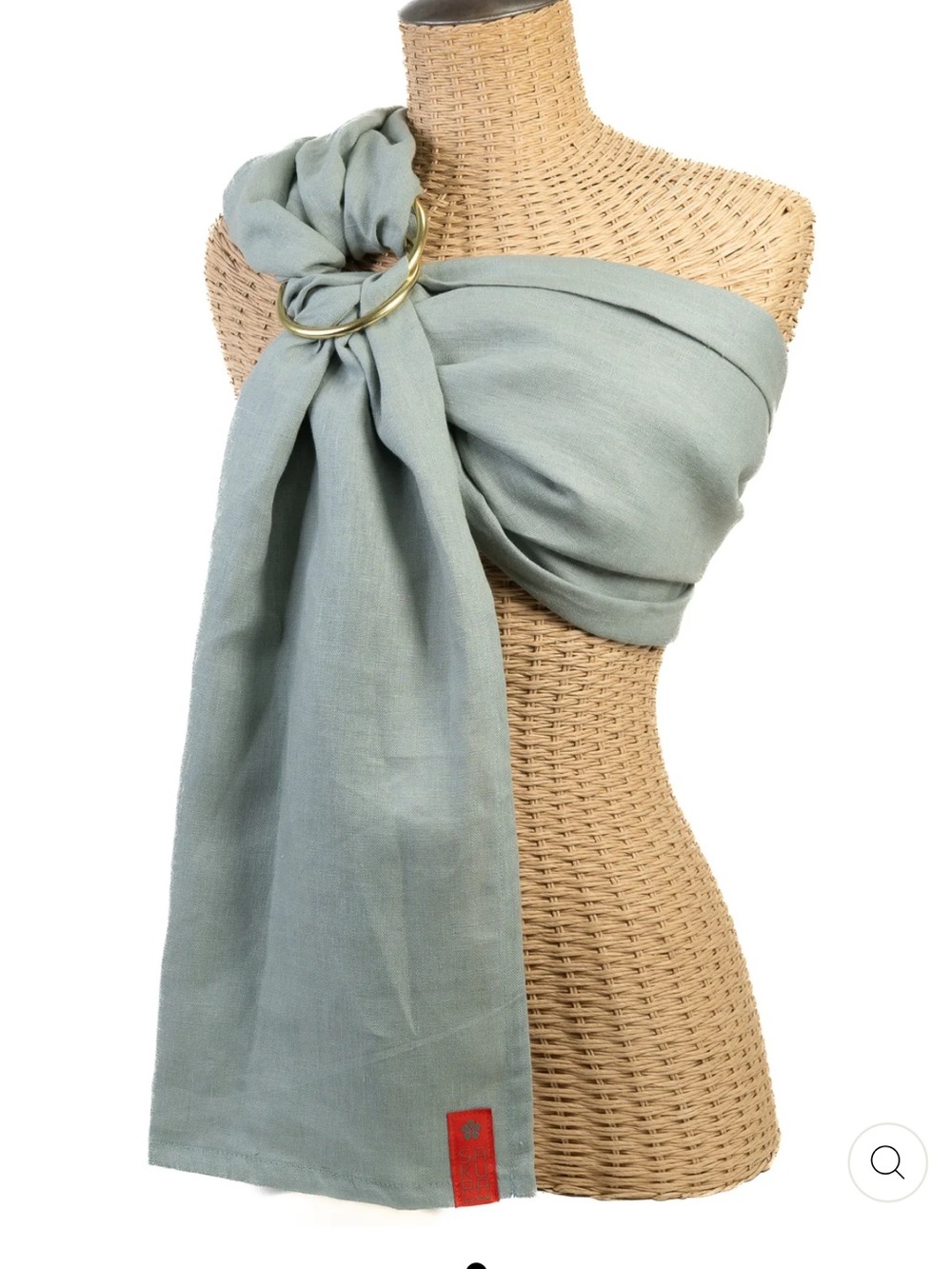 Sakura Bloom Blue Ring Sling Carrier Wrap